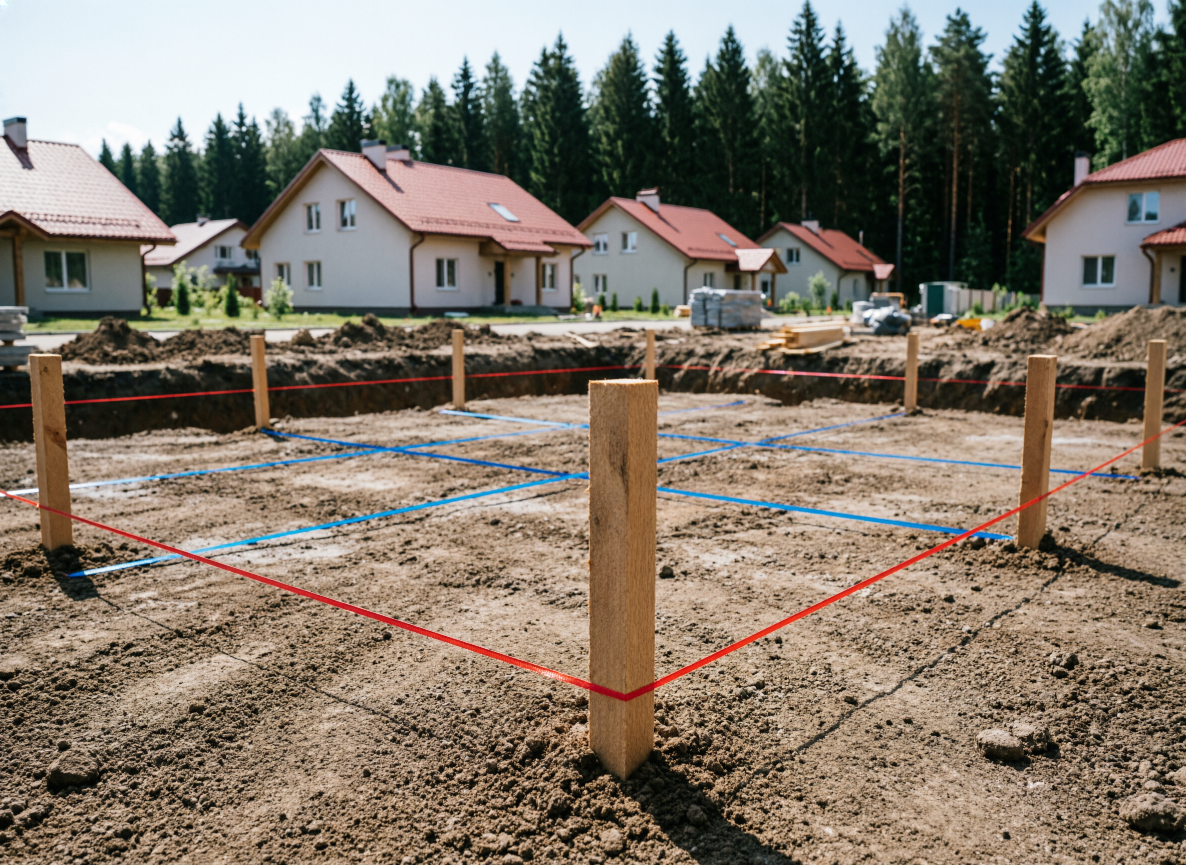 Дом 120 м² в КП Лесной: Фундамент